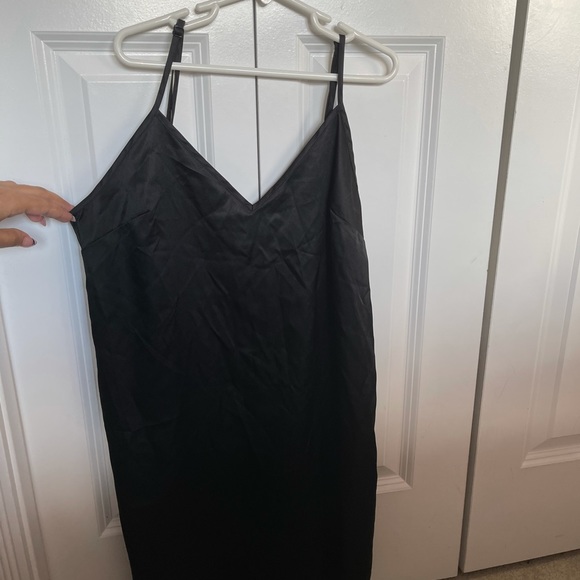 COPY - TNA Aritzia Black Slip Dress - Picture 5 of 7